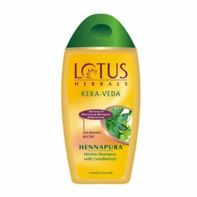 Lotus Herbals Kera-Veda Hennapura Henna Shampoo mit Conditioner 200ml