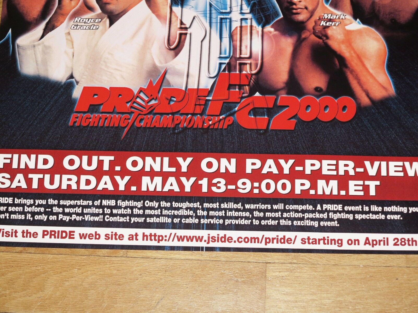 Other Martial Arts Pride Fc Grand Prix 00 Poster Royce Gracie Coleman Mark Kerr Kazushi Sakuraba Sporting Goods