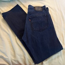 Vintage Style 501 XX Levis Button Fly Mexico Shrink To Fit Blue Jeans 33x34