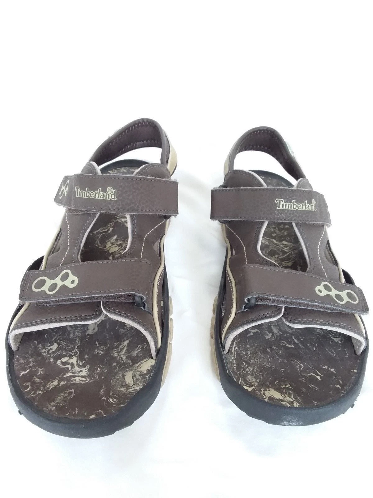 TIMBERLAND Men's Brown Open Toe Adjustable Sandals Size 7 US 6.5 UK 40 EU