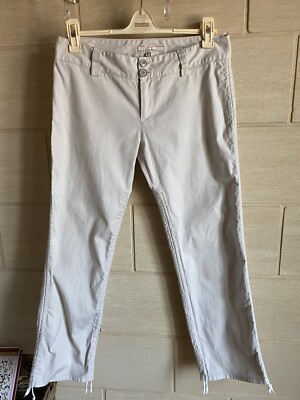 Jean Zara Taille 40/42 - Couleur Beige, Coupe Slim, Très Bon État