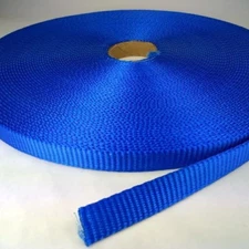 5/8 Inch 150 yards, lot of 3 rolls blue heavy Nylon Webbing CLOSE OUT