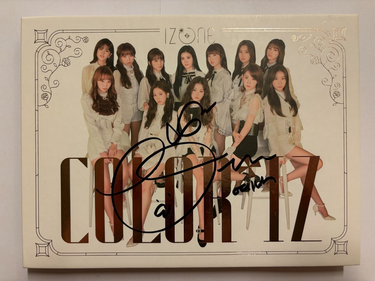 IZ*ONE [COLOR*IZ] CHOI YENA Autographed Signed Album IZONE | eBay