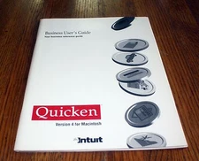 Vintage Apple Mac • Intuit Quicken Business User’s Manual Guide • 1990s