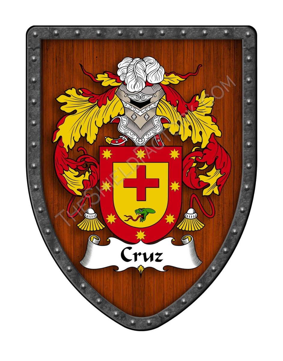 Cruz Coat of Arms Spanish Hispanic Family Crest Hanging Shield