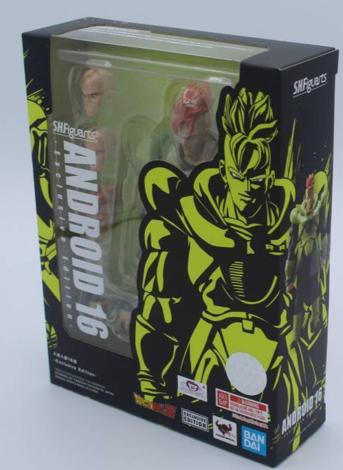 Bandai Dragon Ball Z Exclusive SDCC 2022 S.H. Figuarts Android 16 Action  Figure Galactic Toys & Collectibles