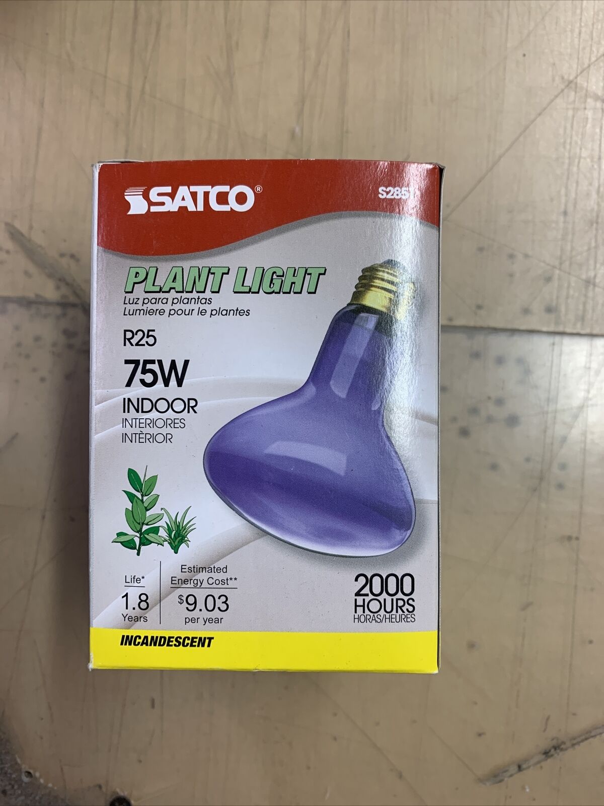 Ampoule pour plantes d'intérieur Satco