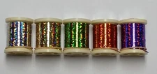 HOLOGRAPHIC TINSEL 20 Yard Spool Danville Size #14 Fly Tying Material