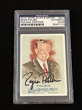 REGIS PHILBIN 2010 TOPPS ALLEN & GINTER SIGNED AUTOGRAPHED CARD PSA/DNA CERTI