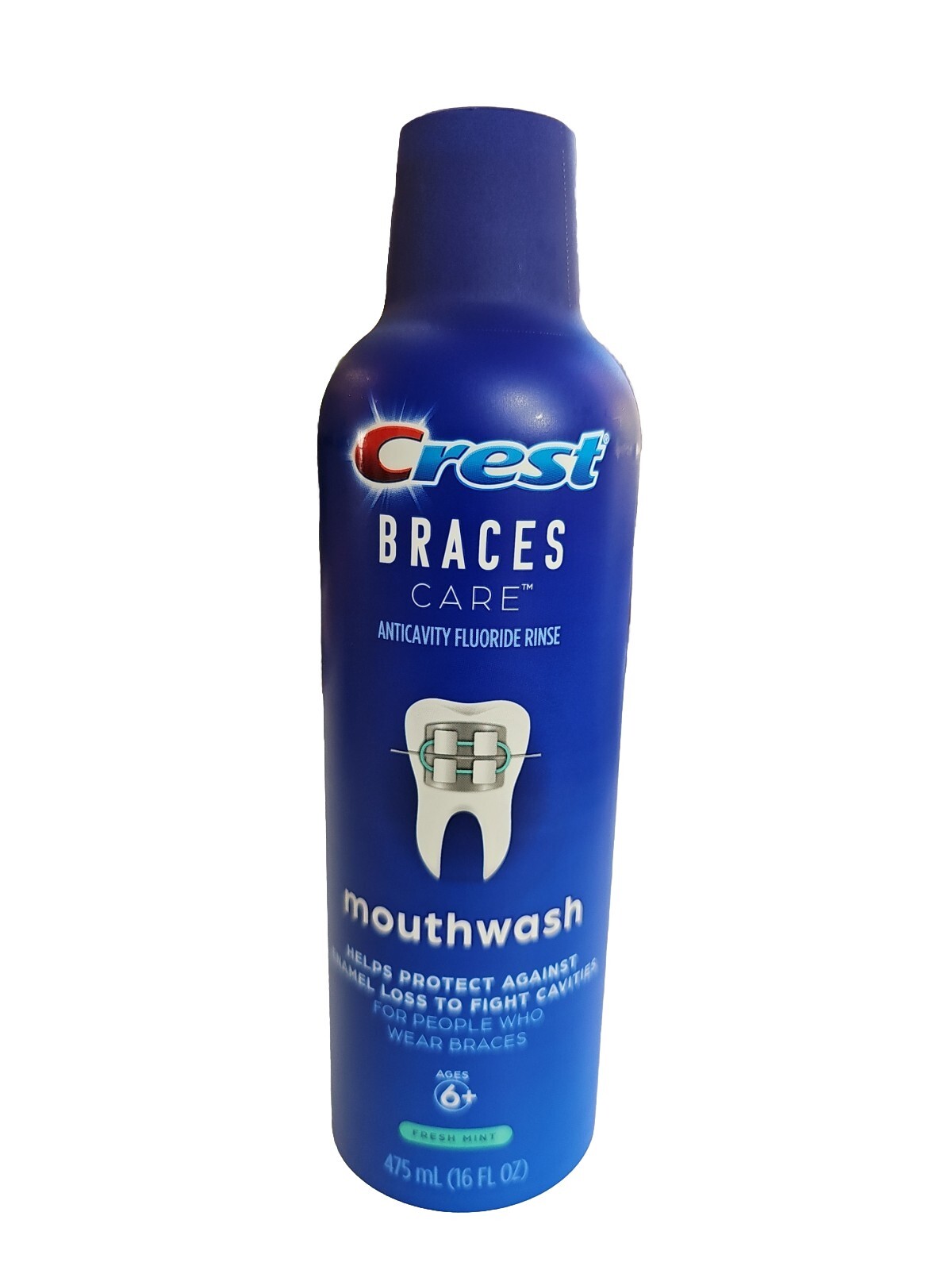 Crest+Braces+Care+Mouthwash+Fresh+Mint+16+Fl+Oz for sale online eBay