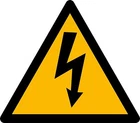 Sticker decal car motorcycle attention warning power electric