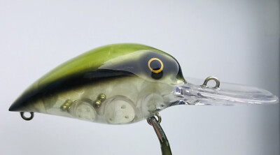 SPEEDBAITS Custom Airbrushed RAPALA MAG WIGGLE WART CLONE LIME SHAD