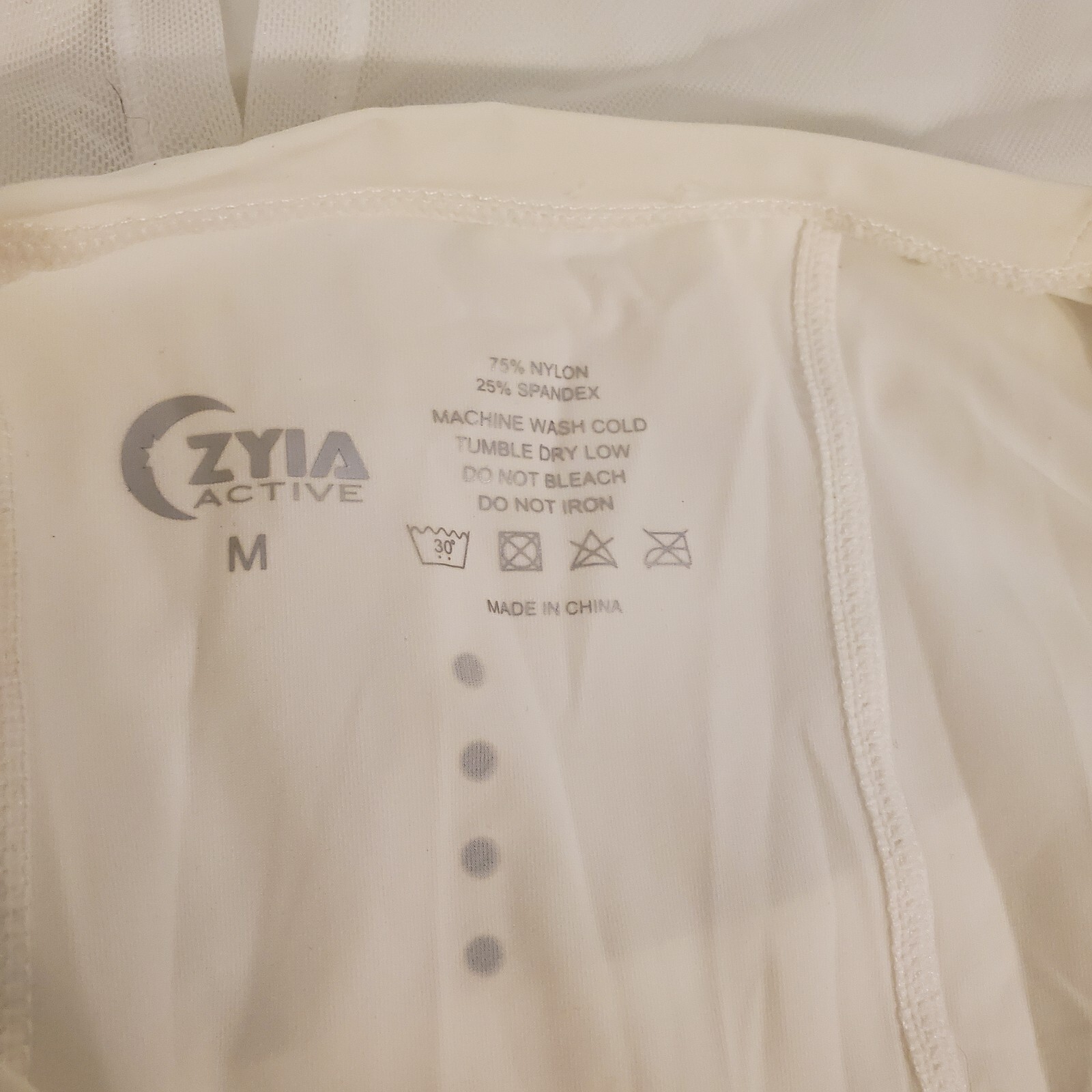 Zyia Active Womens White Panel Split Back Mesh To… - image 7