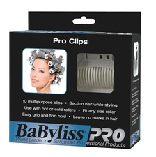 BaBylissPRO Roller Clips, 10 Count Open box