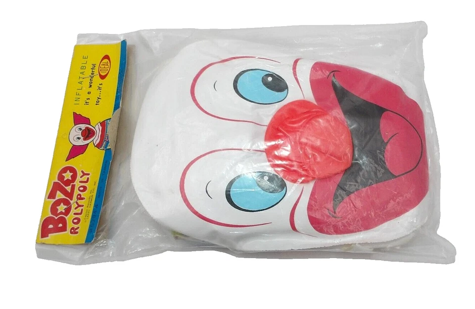 Bozo the Clown Inflatable #5294-4 Larry Harmon Ideal Taiwan Sealed Rare Art MISP - Image 3 of 4