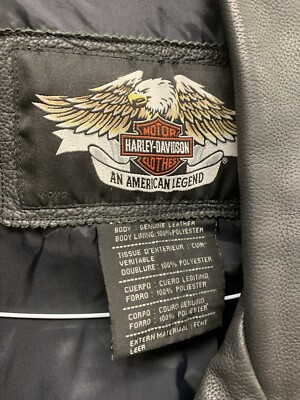 Authentic VTG Harley Davidson Men's Leather Jacket L 98125-05VM | eBay