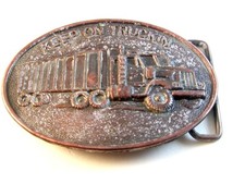 Vintage Keep on Trucking Belt Buckle