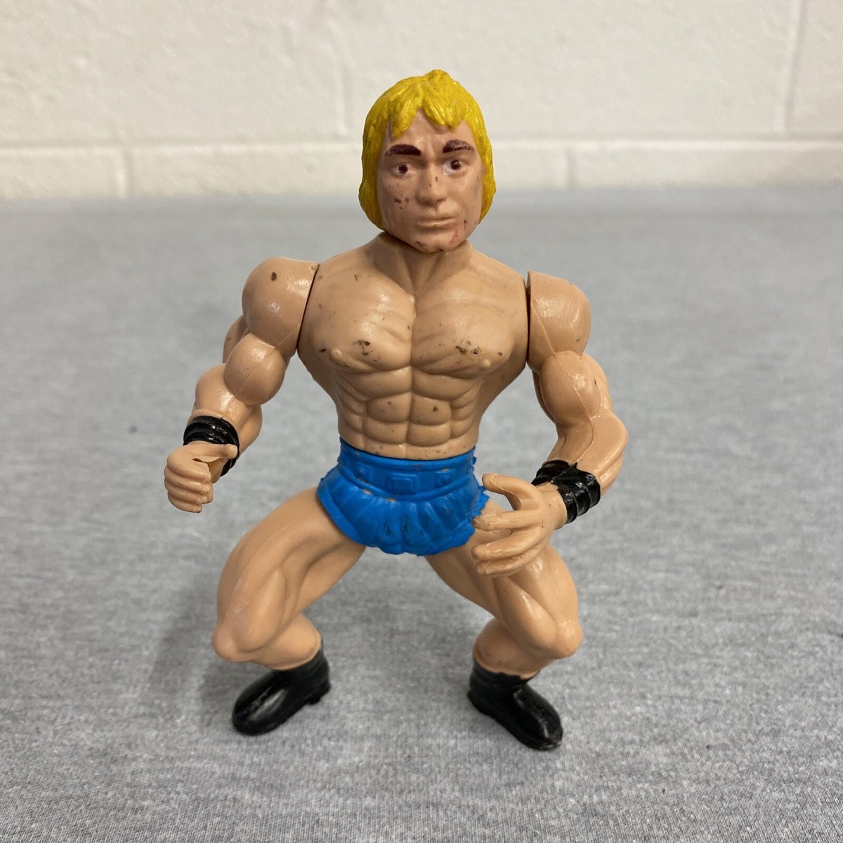 1983 Wrestling Champions Galaxy Warrior Sungold KO He-Man Action