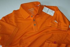 Tommy Bahama Polo Shirt Emfielder Sport Core Bright Poppy Orange New Medium M