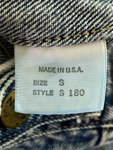 Vintage Georges Marciano For Soon Denim Trucker Jean Jacket Mens Small Acid Wash - Picture 9 of 12