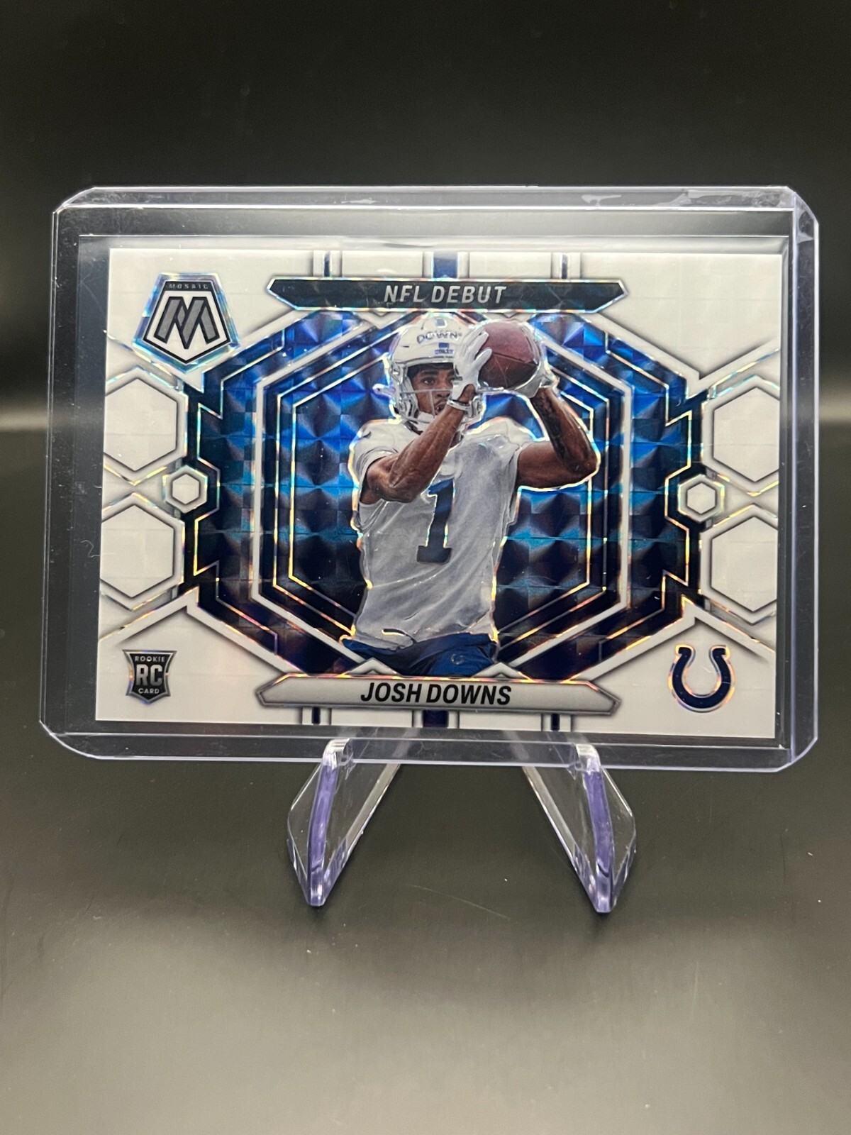 2023 Mosaic Josh Downs NFL Debut RC White SP /25 #ND-15 Colts Color Match!!