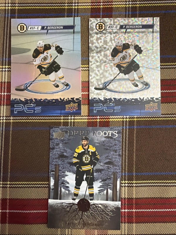 2023-24 Upper Deck Hockey Patrice Bergeron 3 Card Lot