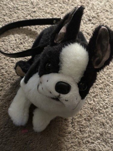 ADORABLE BOSTON TERRIER PLUSH DOG PURSE (PUPPY AT HEART)