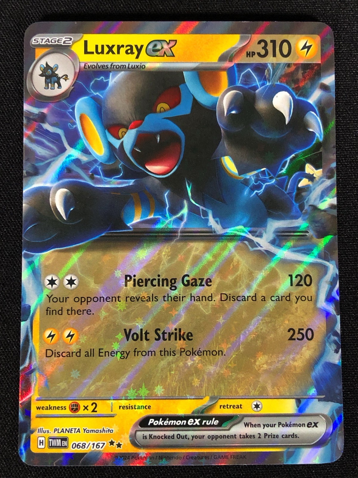 Pokemon Luxray Ex 068/167 Ultra Rare Holo (NM)