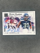 2025 Panini Impeccable #CCS-KCR Kam Chancellor Canvas Creations Signatures #/75