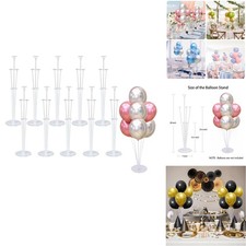 VORPVAOE Balloon Stand Kit Table - 10 Sets Balloon Sticks Base Birthday