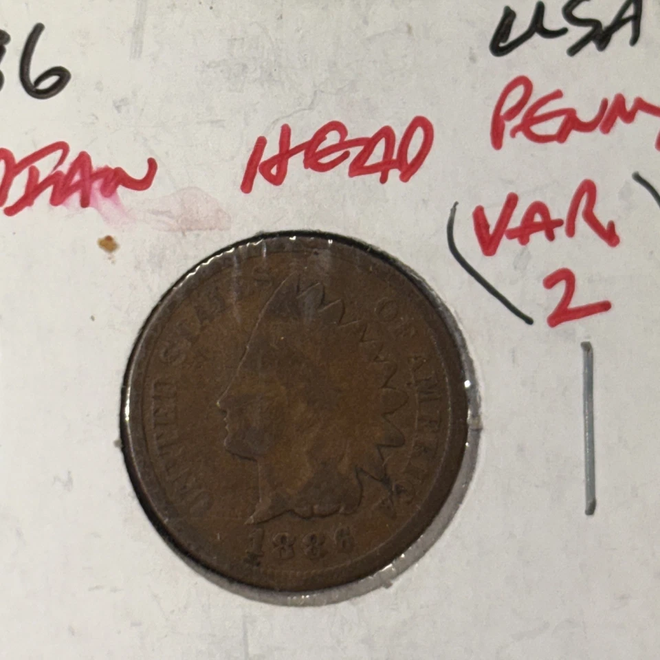 1886 TYPE 2 INDIAN HEAD CENT - NGC XF45 - NICE COLOR! - Image 3 of 4