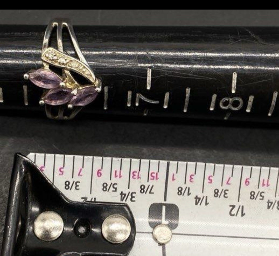 Amethyst 925 Sterling Ring - image 4