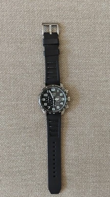 Seiko Solar Chronograph - SSC229 Stainless Steel w/ aftermarket rubber strap - Image 1 of 3
