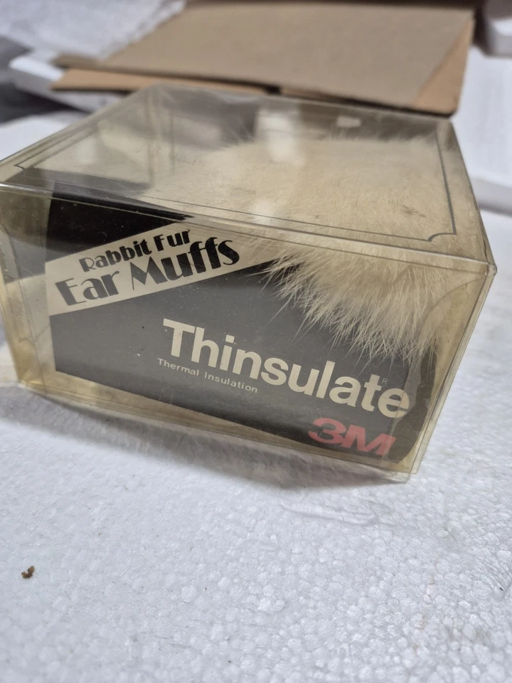 Orejeras blancas de piel de conejo genuina diadema de terciopelo negro para mujer (España) Foto 2 de 4