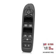 Driver Left Power Window Switch Black Front Left Door Driver Side for 2017