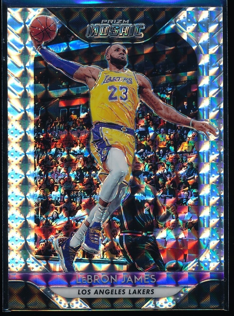 2018-19 Panini Prizm Mosaic LeBron James #65 Base Card