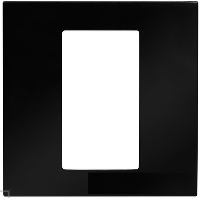 Control4 Square Single Faceplate, Contemporary - Midnight Black (C4-SFP1-C-MB)