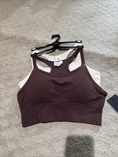90 Degree By Reflex 2pk Racerback Sports Bra/Bralette. Sz S. NWT!