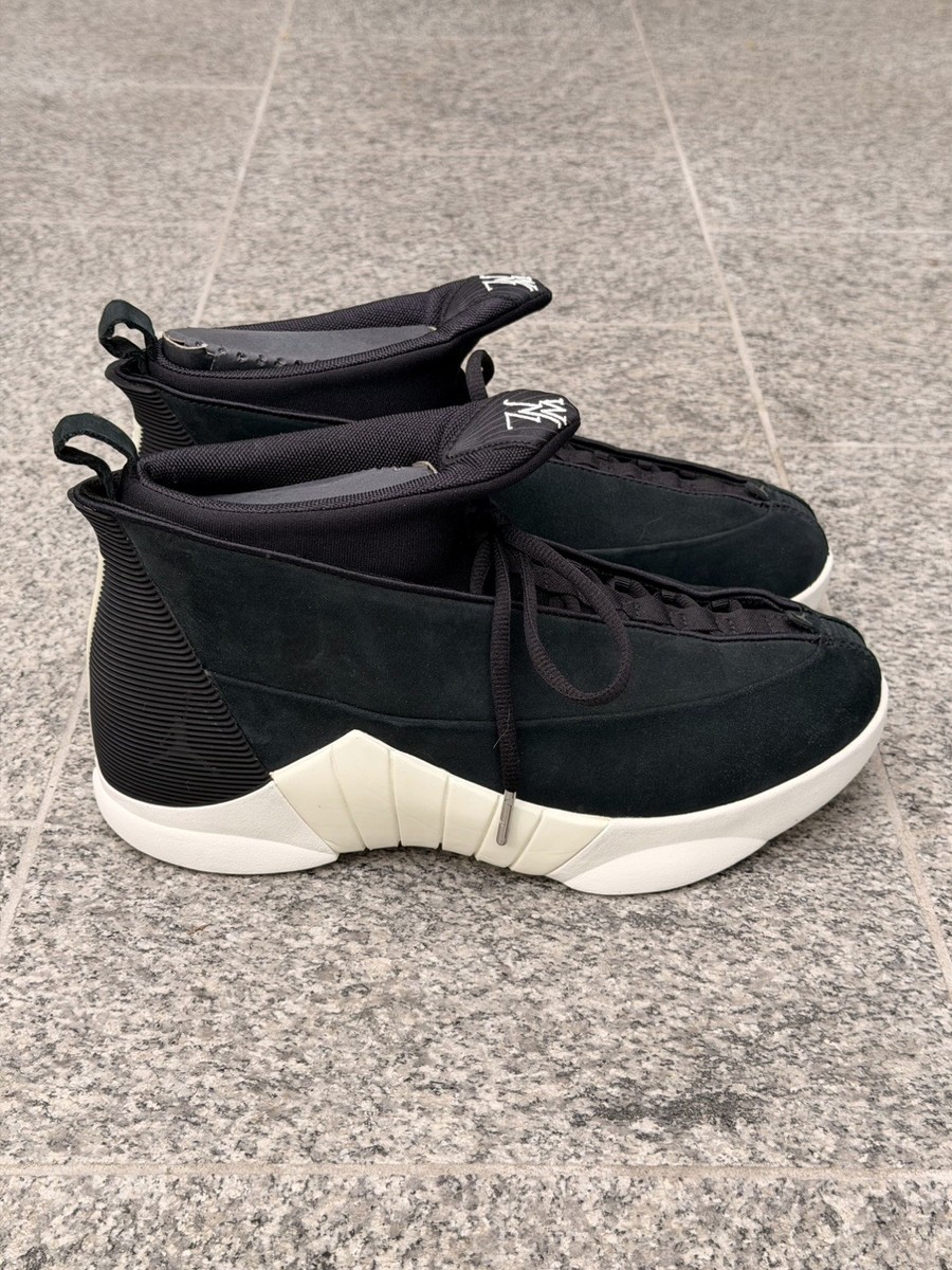 AIR JORDAN 15 RETRO PSNY MENS 8.5 - 921194 011 BLACK SUEDE