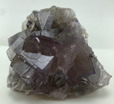 1.31kg Natural Purple Edges Phantom Fluorite Crystal Mineral Specimen.