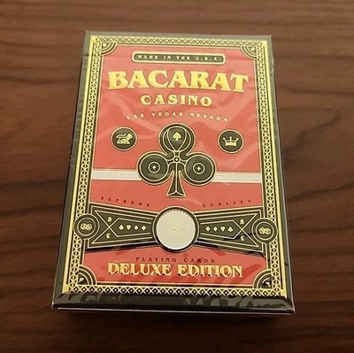 New Sealed Bacarat Casino Deluxe Edition Gemini Playing Cards Deck 1 of 299