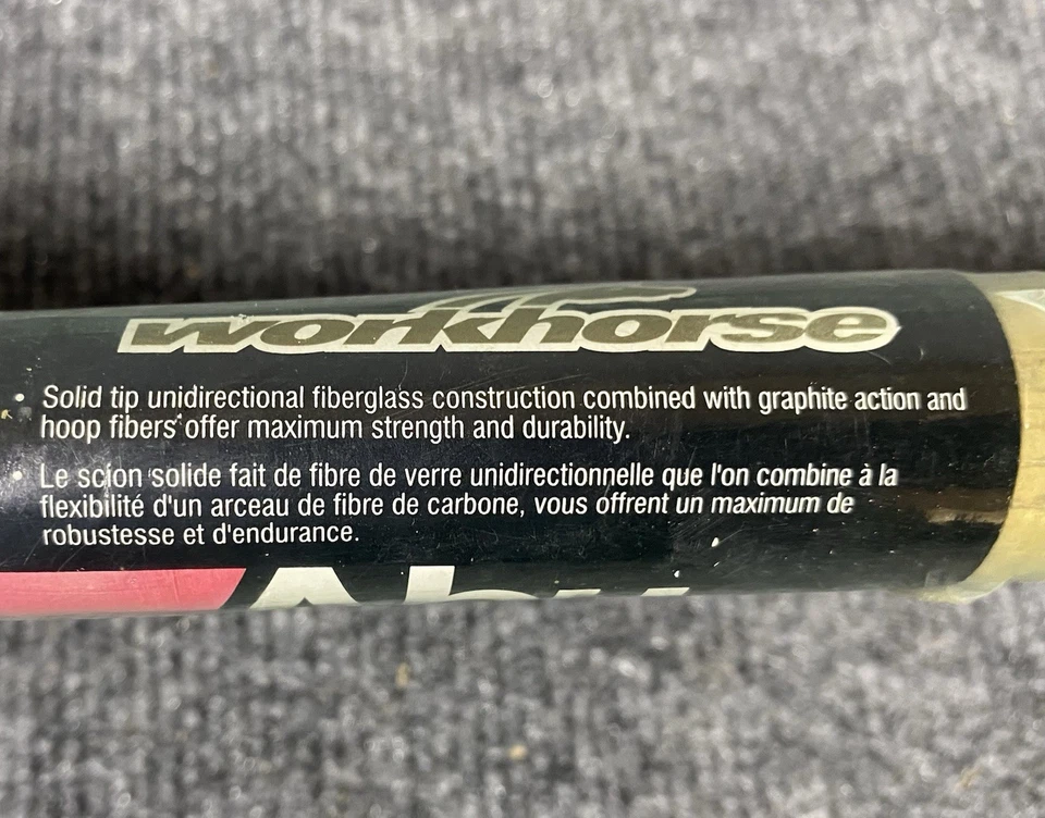 Vintage Abu Garcia Workhorse 6'6" Medium Graphite Spinning Rod 2-Piece WHS662M - Image 4 of 4