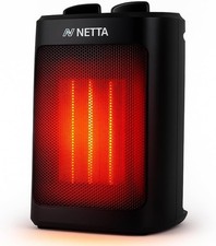 NETTA Ceramic Fan Heater 2000W - Portable Electric Space Heater with 3 Heat Set