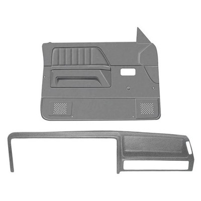 For Dodge Dakota 87-96 Dash Cover and Door Panels Combo Kit Taupe Gray Dash