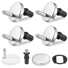 2 PCS Toilet Seat Hinge Fixings Quick Release Top Expanding Rubber Nuts