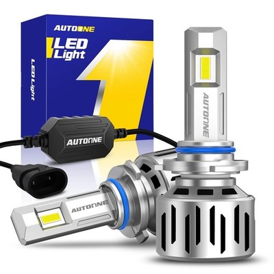 AUTOONE 2x 9005 HB3 LED Headlight Bulbs Kit 6500K White High Low Beam 20S Series