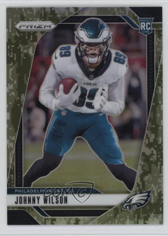 2024 Panini Prizm Rookies Forest Camo Prizm 12/15 Johnny Wilson #355 0n64