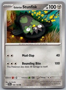 Galarian Stunfisk 106/159 Common Journey Together Pokémon