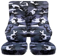 Fits 1997-2002 Jeep Wrangler Tj Front And Rear Seat Covers Camouflage
