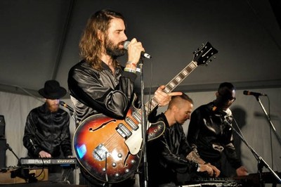 Andrew Wyatt of Miike Snow performs at Galaxy Room Backyard during- Old Photo 15